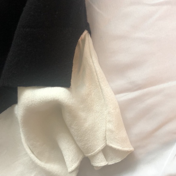 Anthropologie-Angel of the North-Black and Cream Twofer 3/4 Sleeve Sweater—Large - Picture 7 of 13
